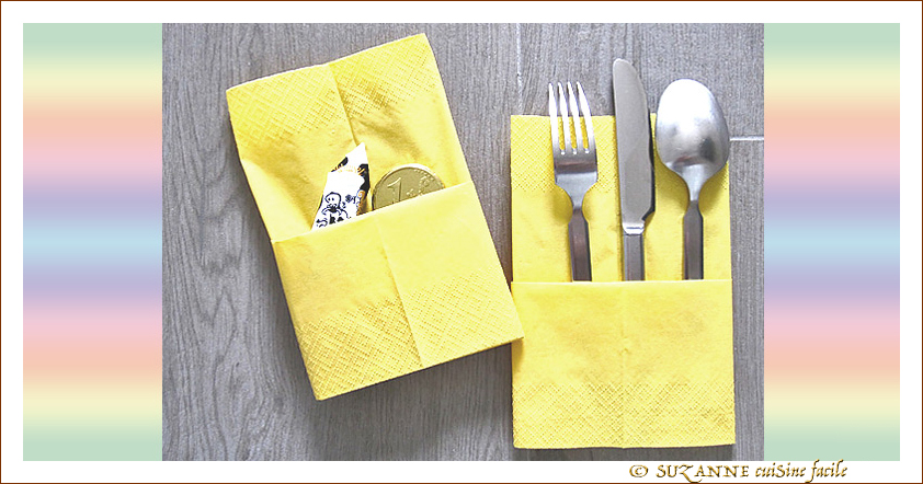 Serviettes Pochettes Surprises -- 19/03/13